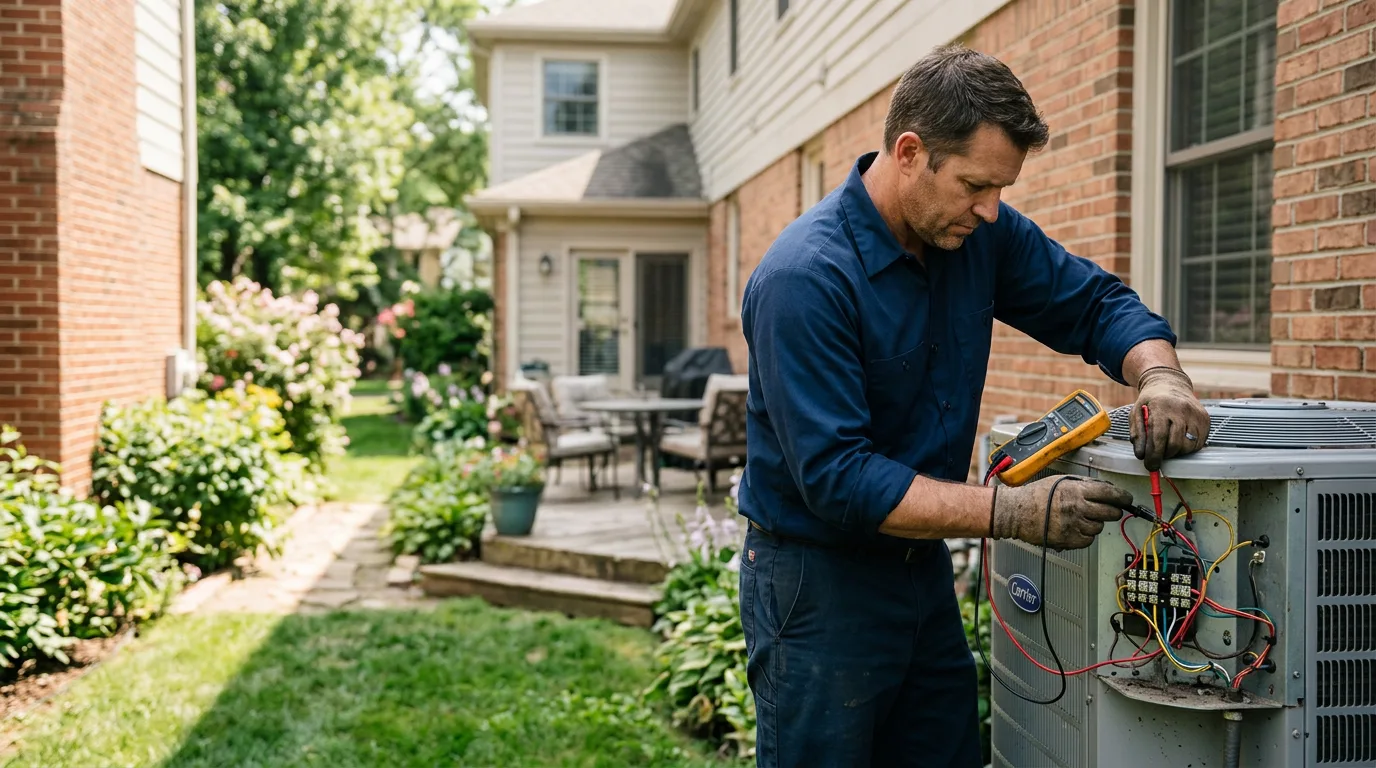 HVAC technician working near Willis, MI
